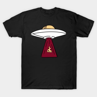 Alien UFO Spaceship Pizza Abducted T-Shirt